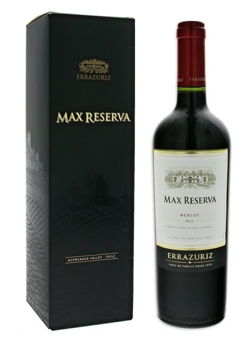 Errazuriz Max Reserva Cabernet Sauvignon 0,75L, r2016, cr, su, DB