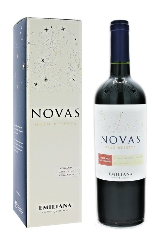 Emiliana Novas Cabernet Sauvignon, Gran Reserva, BIO 0,75L, r2015, cr, su, DB