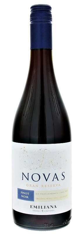 Emiliana Novas Pinot Noir, Gran Reserva, BIO 0,75L, r2017, cr, su