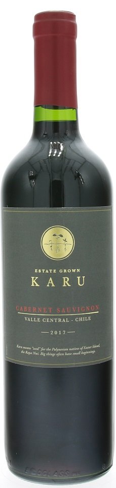 Karu Cabernet Sauvignon 0,75L, r2017, cr, su