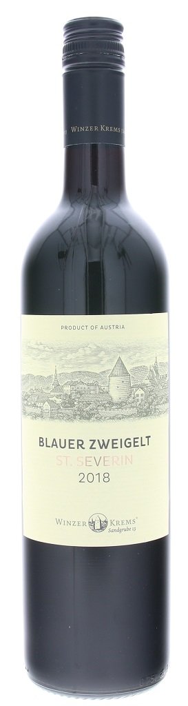 Winzer Krems Blauer Zweigelt St.Severin 0,75L, PDO, r2018, cr, su, sc